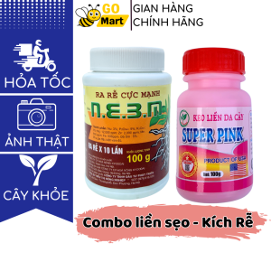 Combo Keo liền da cây loại tốt, liền sẹo lọ 100g kích rễ, kích mầm cây bonsai Go Mart