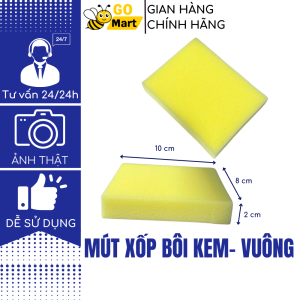 Mút xốp tròn chuyên dùng bôi kem, dung dịch nhập Taiwan bọt biển chịu hóa chất  Go Mart