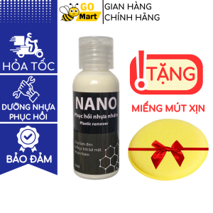 Chai phục hồi nhựa nhám 50ml dùng cho nhựa đen nhựa nhám bạc màu giúp phục hồi nhựa bóng