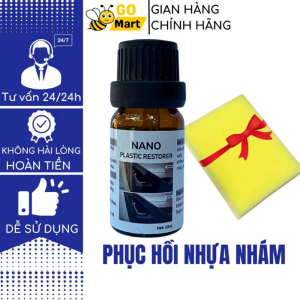 Dung dịch phục hồi nhựa nhám Nano USA 10ml làm đen nhựa ô tô xe máy, giữ màu Go Mart
