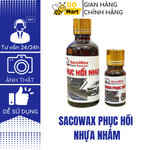 Chai Nano phục hồi nhựa SACOWAX dùng cho xe máy và ô tô 10ml-50ml tặng mút bôi