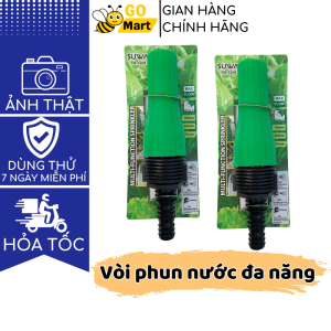 Vòi xịt tăng áp phun sương tưới cây, rửa xe đa năng, ống dây dẫn nước 21-27 vòi tưới cây cảnh - Gomart